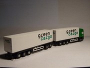 Green Cargo lasbil och släp